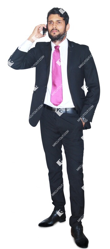 Businessman with a smartphone standing people png (1668)