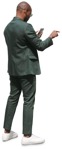 Businessman with a smartphone standing people png (8782) - miniature
