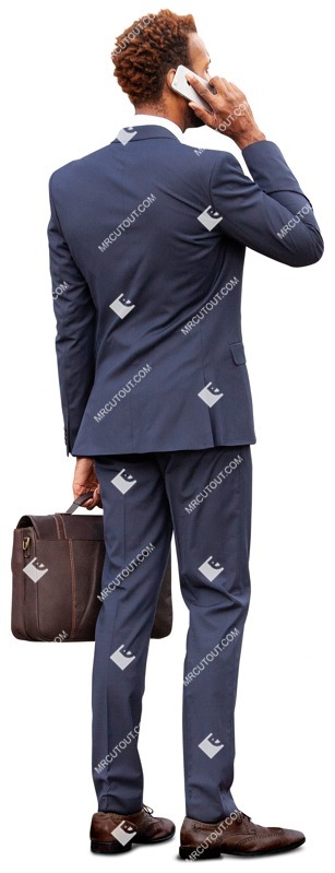 Businessman with a smartphone standing human png (10363)