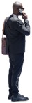 Businessman with a smartphone standing  (12026) - miniature