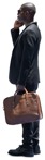 Businessman with a smartphone standing  (12024) - miniature