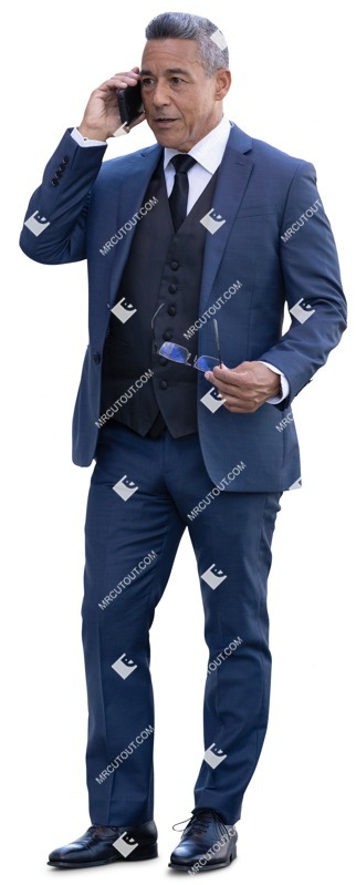 Businessman with a smartphone standing human png (12264)