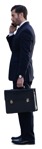 Businessman with a smartphone standing  (15301) - miniature
