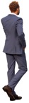Businessman with a smartphone walking people png (10132) | MrCutout.com - miniature