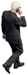 Businessman with a smartphone walking people png (12312) | MrCutout.com - miniature