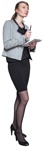 Businesswoman standing people png (3329) - miniature