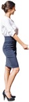Businesswoman standing  (3962) - miniature