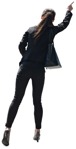 Businesswoman standing person png (6468) - miniature