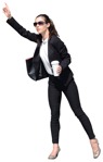 Businesswoman standing person png (6469) - miniature