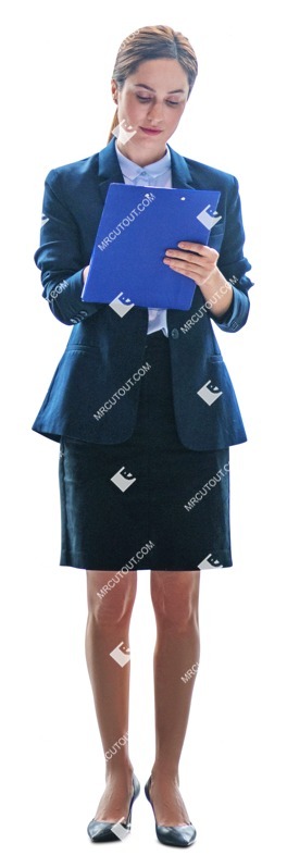 Businesswoman standing cut out people (8062)
