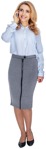Businesswoman with a smartphone standing  (5321) - miniature