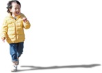 Child boy walking entourage people (6556) - miniature