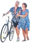 Couple cycling people png (3729) - miniature