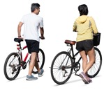 Couple cycling human png (17790) - miniature