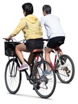 Couple cycling png people (18430) - miniature