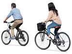 Couple cycling png people (17154) - miniature
