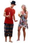 Couple drinking photoshop people (6294) - miniature
