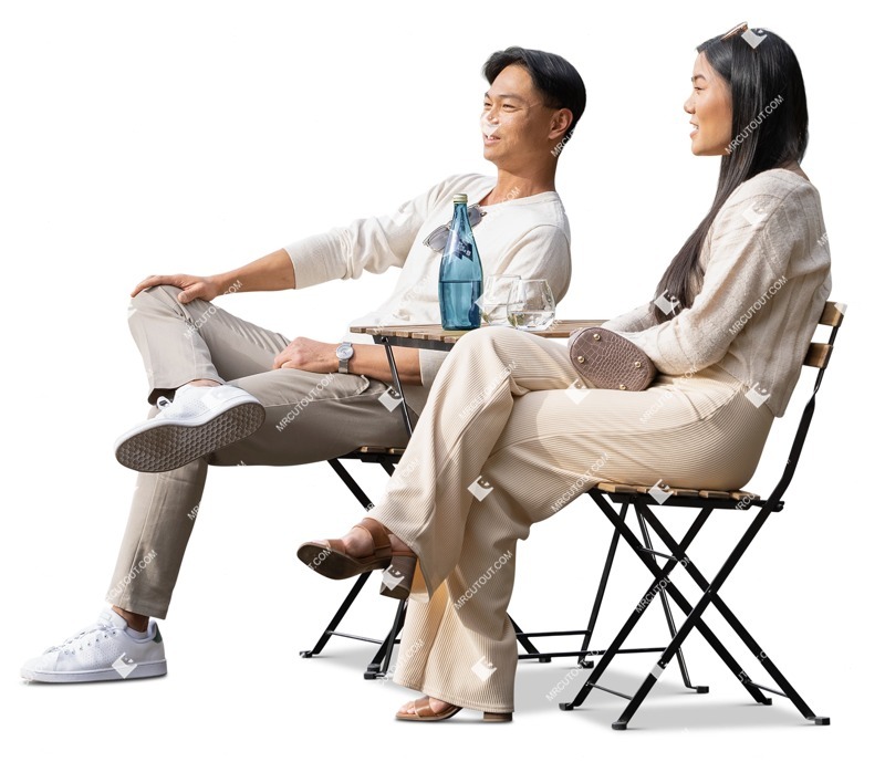 Couple drinking people png (17982)