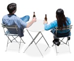 Couple drinking person png (17865) - miniature