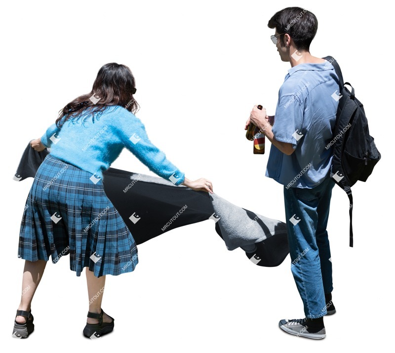 Couple drinking people png (17468)
