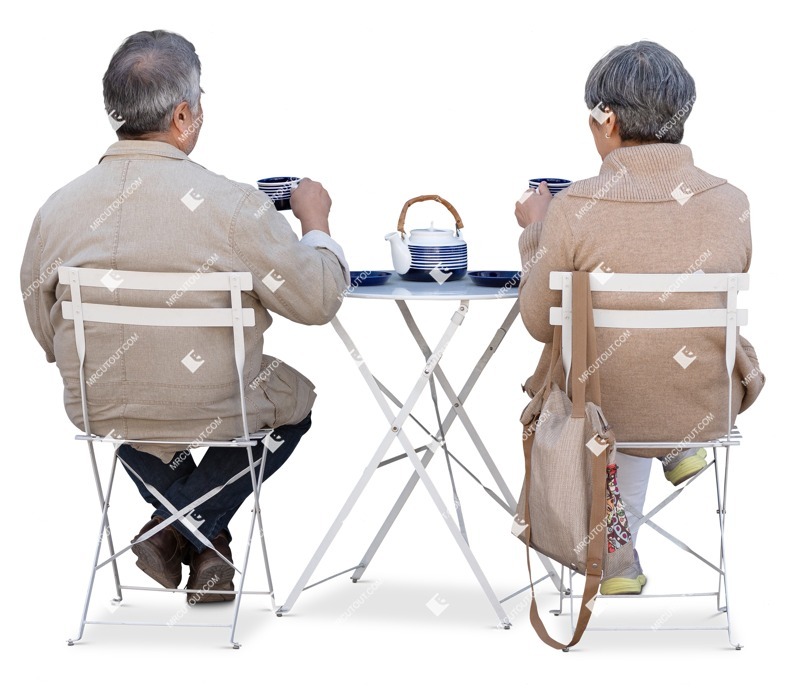 Couple drinking people png (18680)