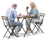 Couple drinking coffee people png (18015) - miniature