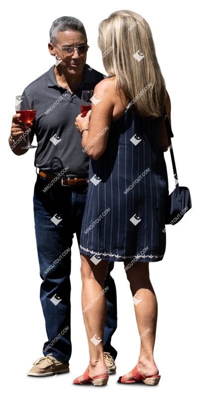 Couple drinking wine person png (16114)