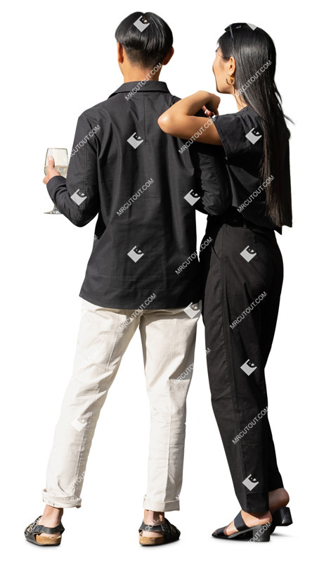 Couple drinking wine photoshop people (20082)