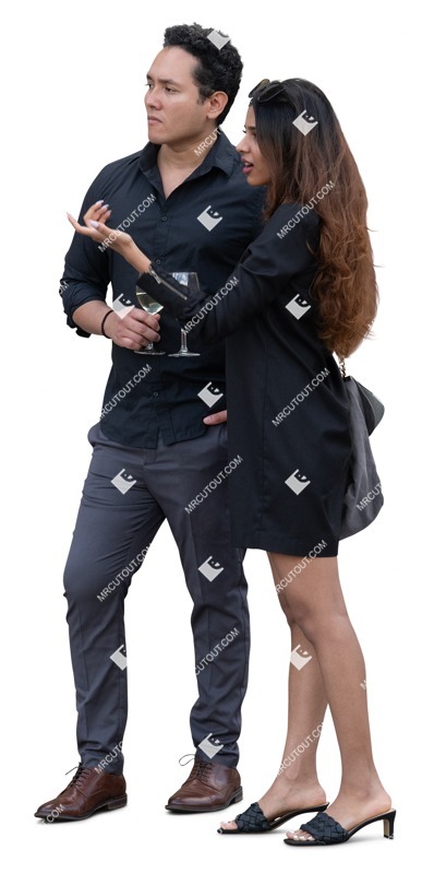 Couple drinking wine people png (19815)