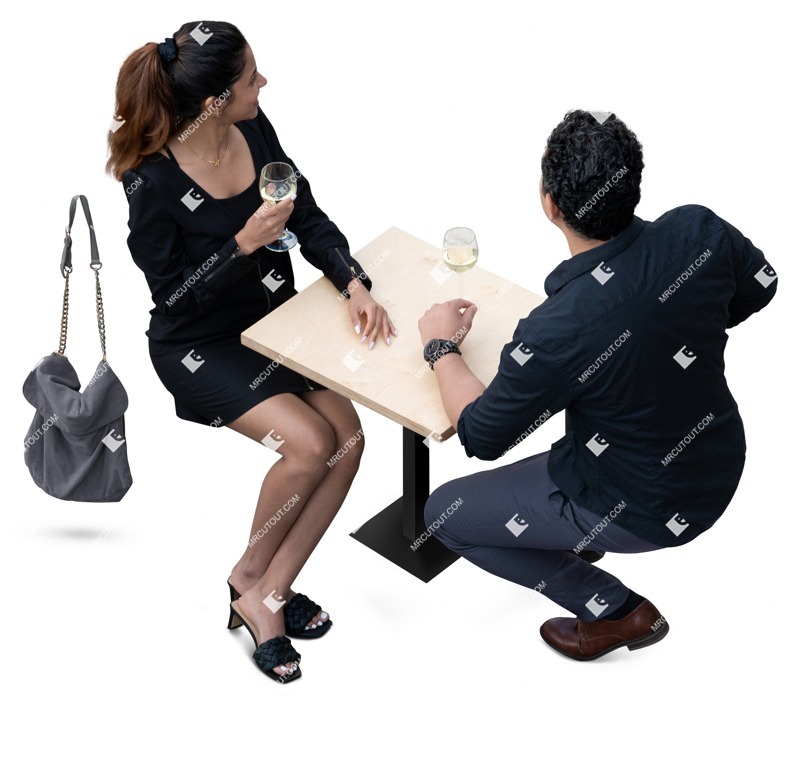 Couple drinking wine human png (18845)