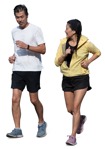 Couple jogging human png (18441) | MrCutout.com - miniature