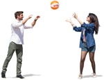 Couple playing people png (3927) - miniature