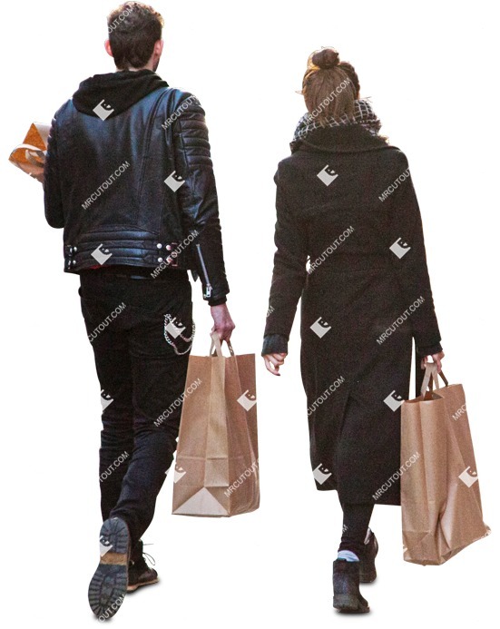 Couple shopping person png (3003)