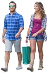 Couple shopping png people (3450) - miniature