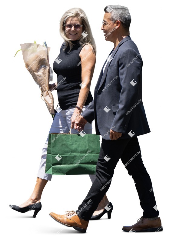 Couple shopping person png (16061)