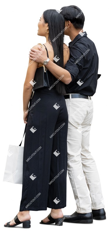 Couple shopping people png (17489)