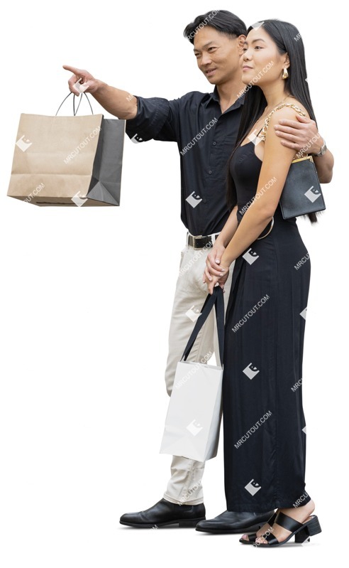 Couple shopping human png (17491)