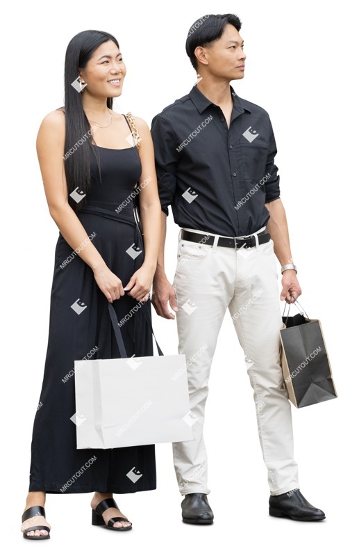 Couple shopping human png (19553)