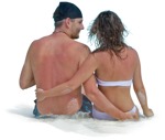 Couple sitting people png (3348) - miniature