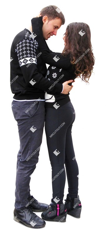 Couple standing people png (1971)