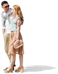 Couple standing photoshop people (5818) - miniature