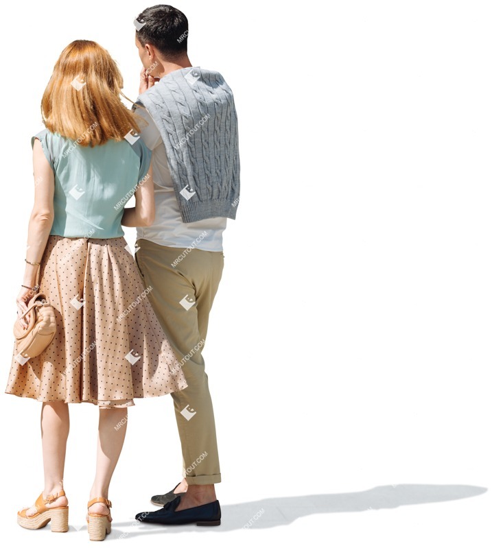 Couple standing people png (5112)