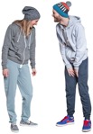 Couple standing people png (3061) - miniature