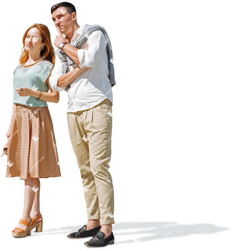 Couple standing people png (5813)