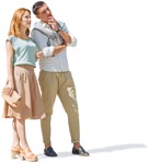 Couple standing human png (5141) - miniature