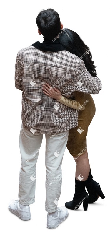 Couple standing cut out pictures (17244)