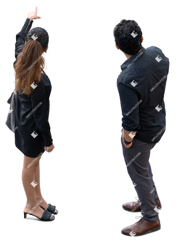 Couple standing people png (20228)