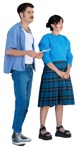 Couple standing people png (17895) - miniature