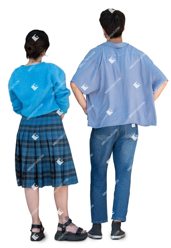 Couple standing people png (18781)
