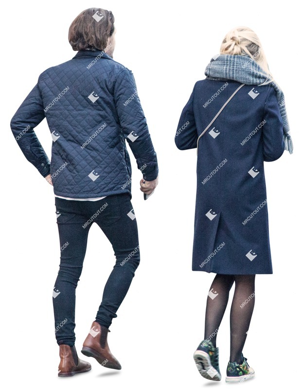 Couple walking png people (2300)